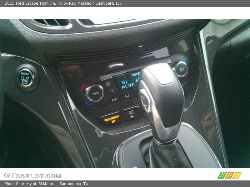 Ruby Red Metallic / Charcoal Black 2015 Ford Escape Titanium