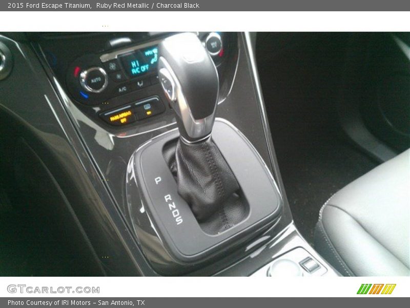 Ruby Red Metallic / Charcoal Black 2015 Ford Escape Titanium