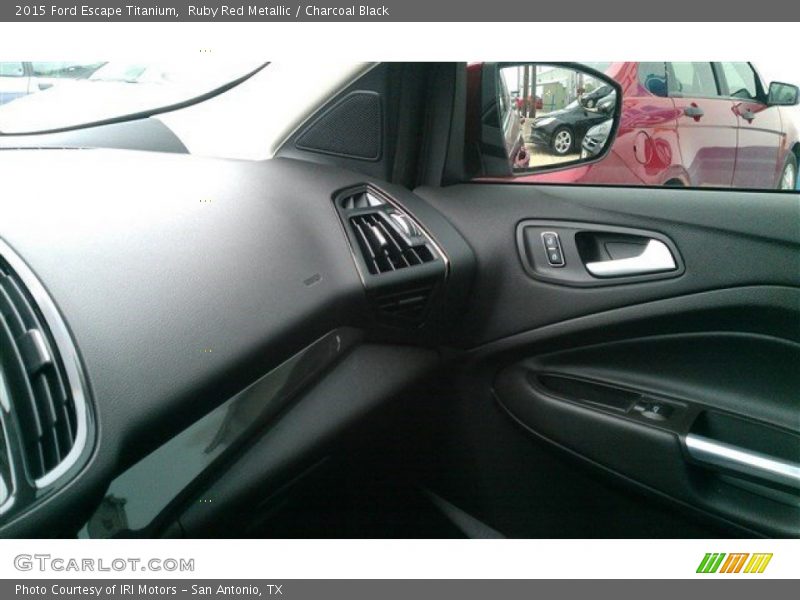 Ruby Red Metallic / Charcoal Black 2015 Ford Escape Titanium