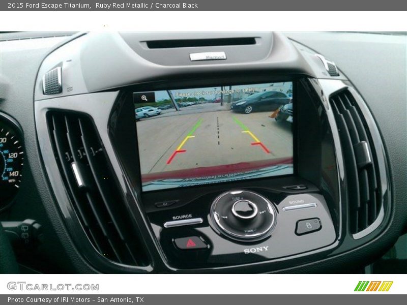 Ruby Red Metallic / Charcoal Black 2015 Ford Escape Titanium