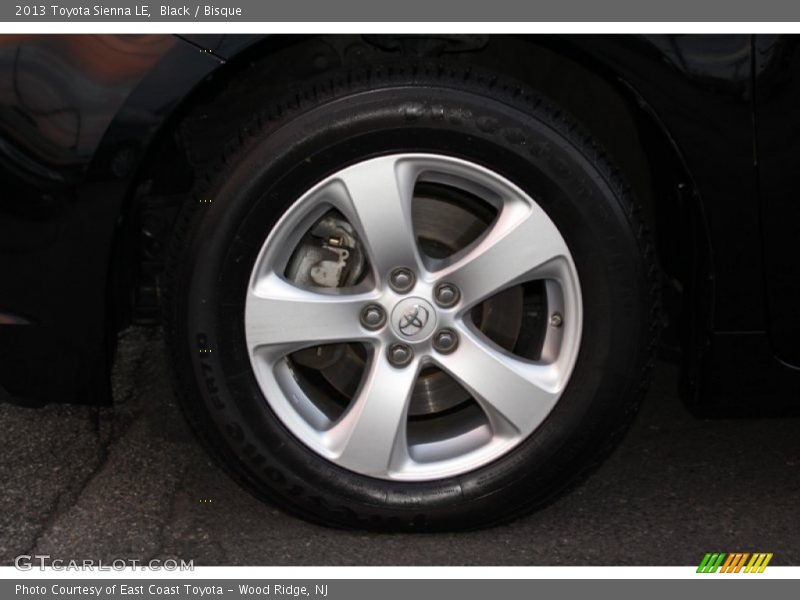 Black / Bisque 2013 Toyota Sienna LE