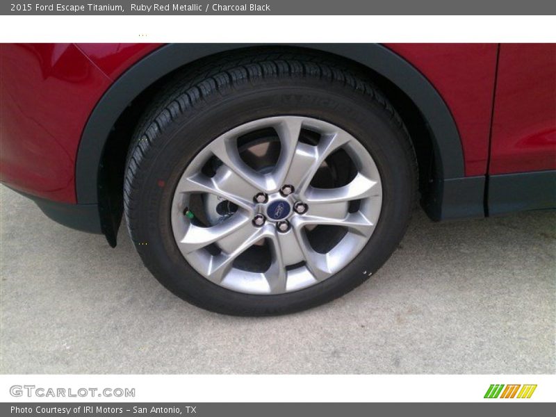 Ruby Red Metallic / Charcoal Black 2015 Ford Escape Titanium