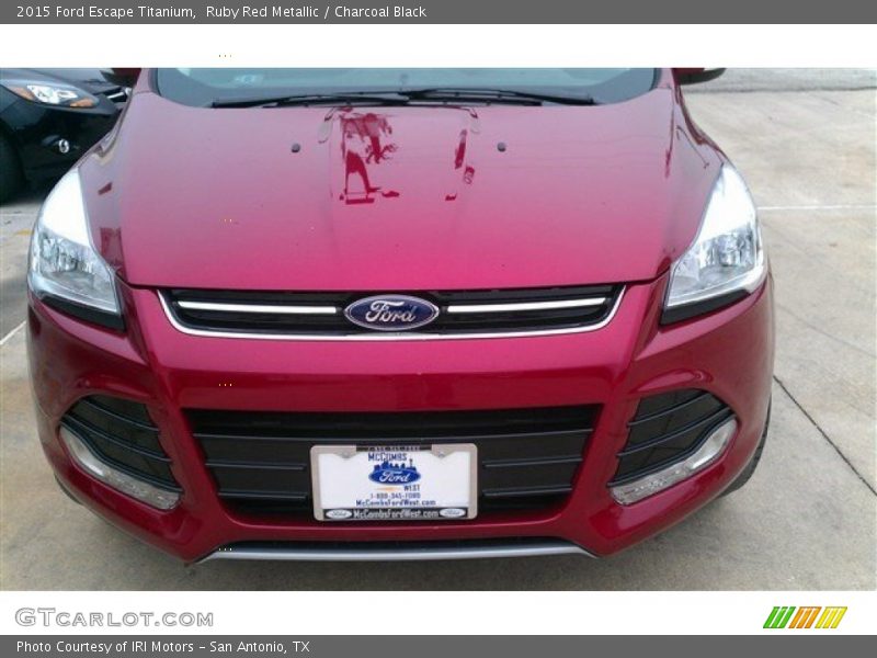 Ruby Red Metallic / Charcoal Black 2015 Ford Escape Titanium