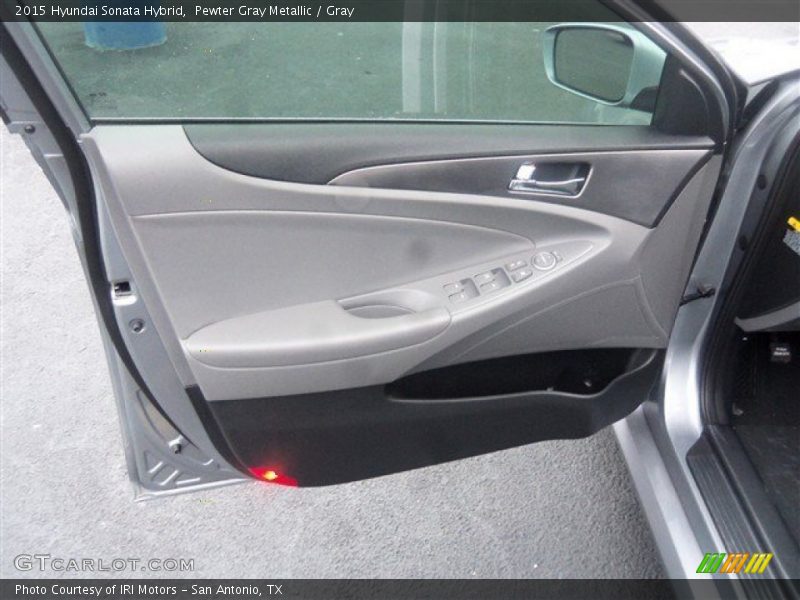 Pewter Gray Metallic / Gray 2015 Hyundai Sonata Hybrid