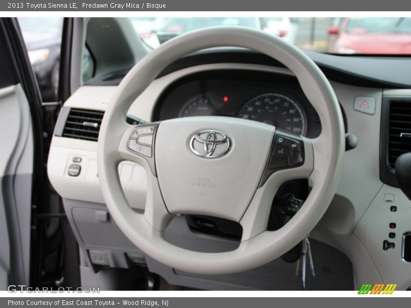 Predawn Gray Mica / Bisque 2013 Toyota Sienna LE
