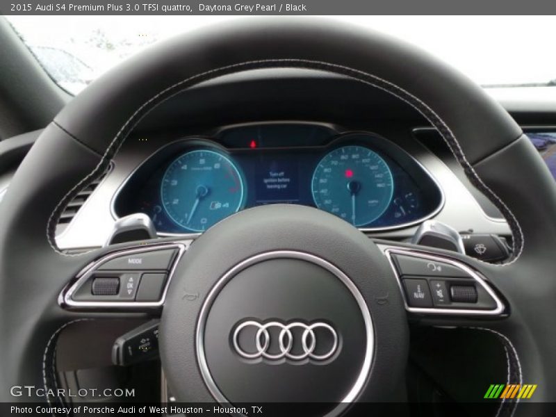 Daytona Grey Pearl / Black 2015 Audi S4 Premium Plus 3.0 TFSI quattro