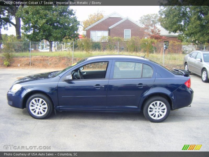 Imperial Blue Metallic / Ebony 2009 Chevrolet Cobalt LT Sedan