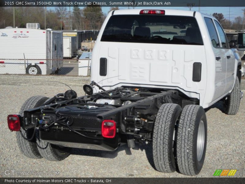 Summit White / Jet Black/Dark Ash 2015 GMC Sierra 3500HD Work Truck Crew Cab Chassis