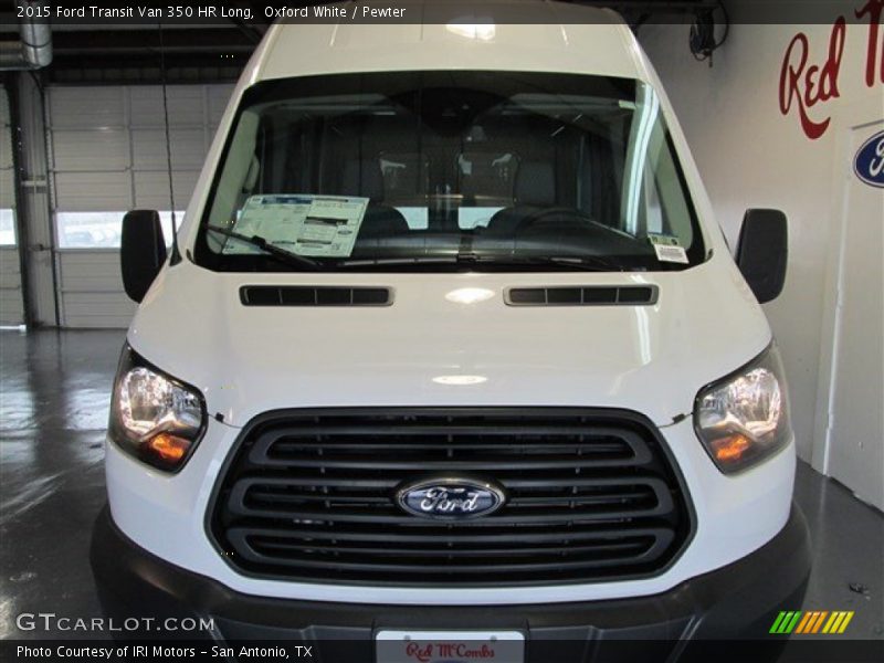 Oxford White / Pewter 2015 Ford Transit Van 350 HR Long