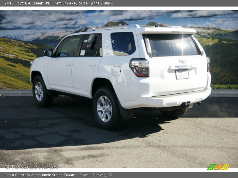 Super White / Black 2015 Toyota 4Runner Trail Premium 4x4