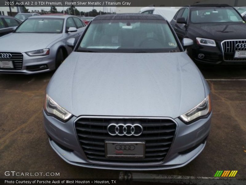 Florett Silver Metallic / Titanium Gray 2015 Audi A3 2.0 TDI Premium
