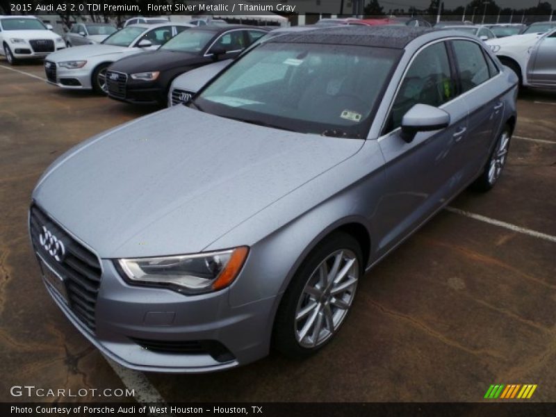 Florett Silver Metallic / Titanium Gray 2015 Audi A3 2.0 TDI Premium