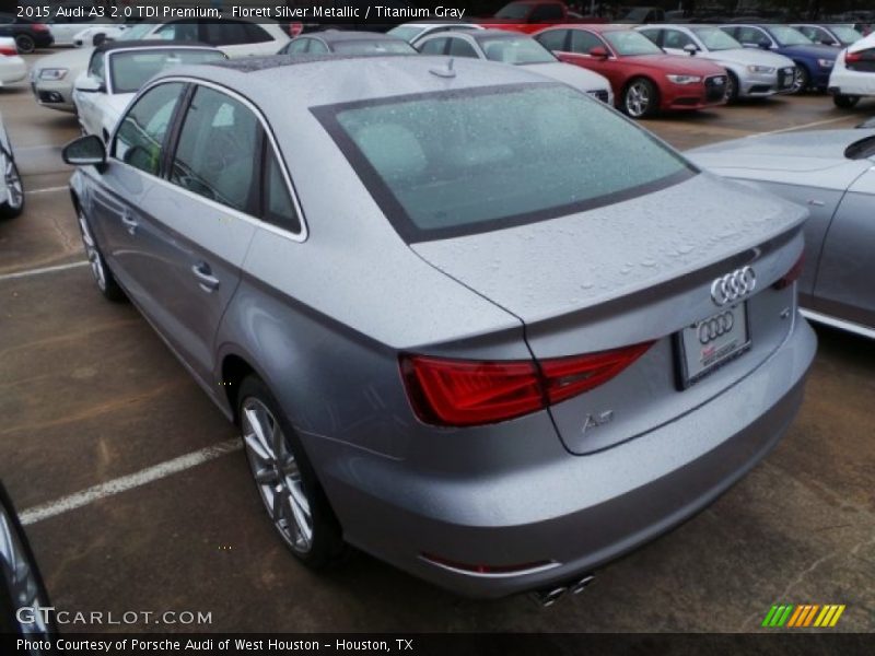 Florett Silver Metallic / Titanium Gray 2015 Audi A3 2.0 TDI Premium