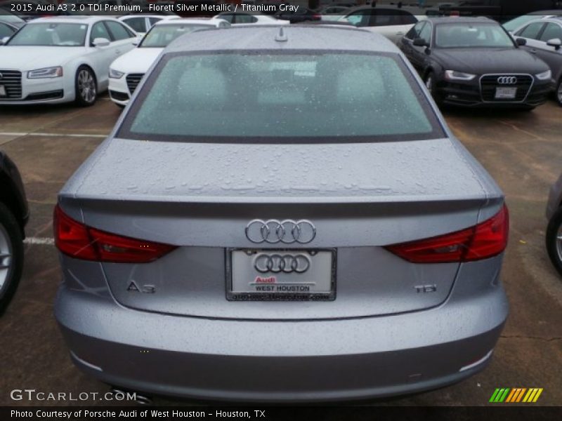 Florett Silver Metallic / Titanium Gray 2015 Audi A3 2.0 TDI Premium