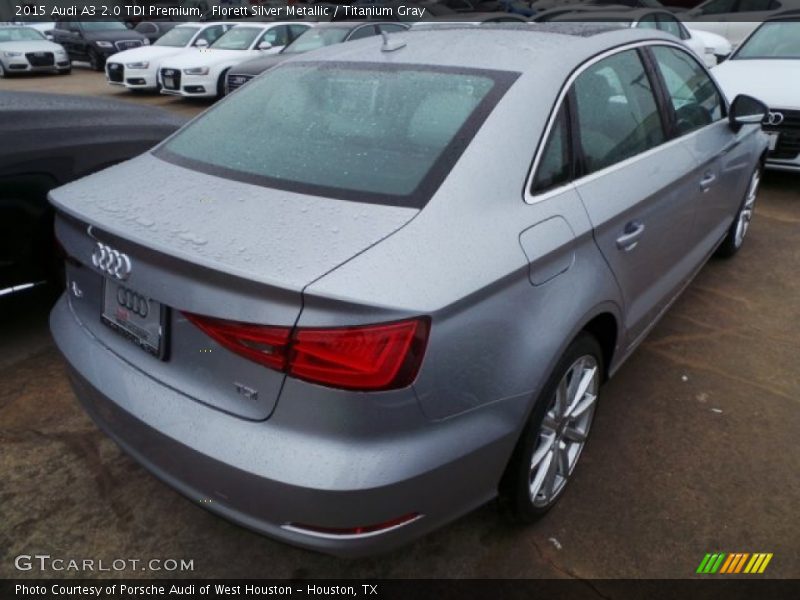 Florett Silver Metallic / Titanium Gray 2015 Audi A3 2.0 TDI Premium