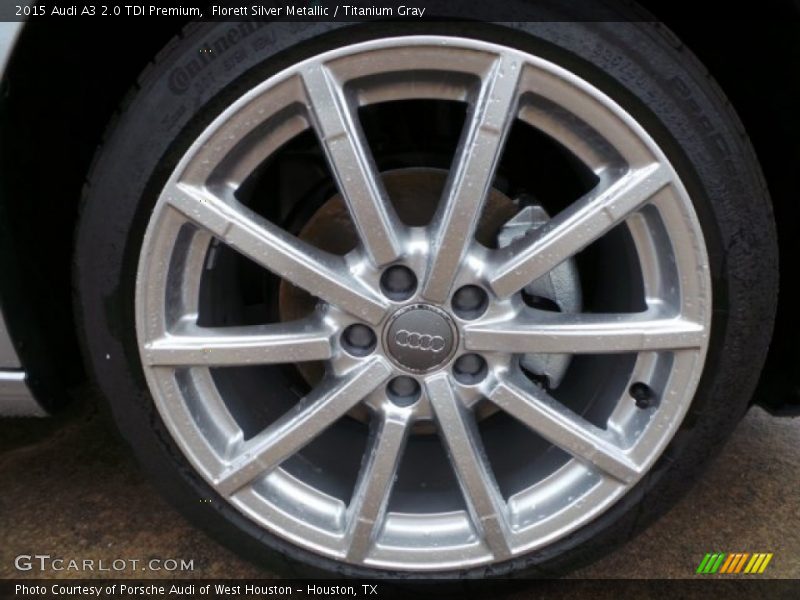 Florett Silver Metallic / Titanium Gray 2015 Audi A3 2.0 TDI Premium