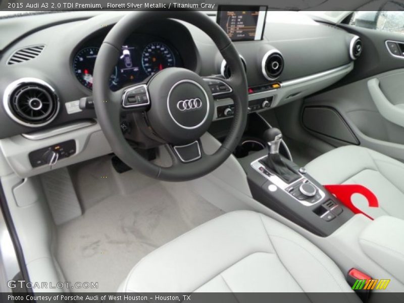 Titanium Gray Interior - 2015 A3 2.0 TDI Premium 