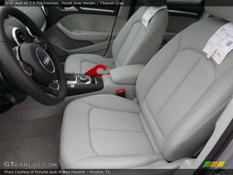 Florett Silver Metallic / Titanium Gray 2015 Audi A3 2.0 TDI Premium