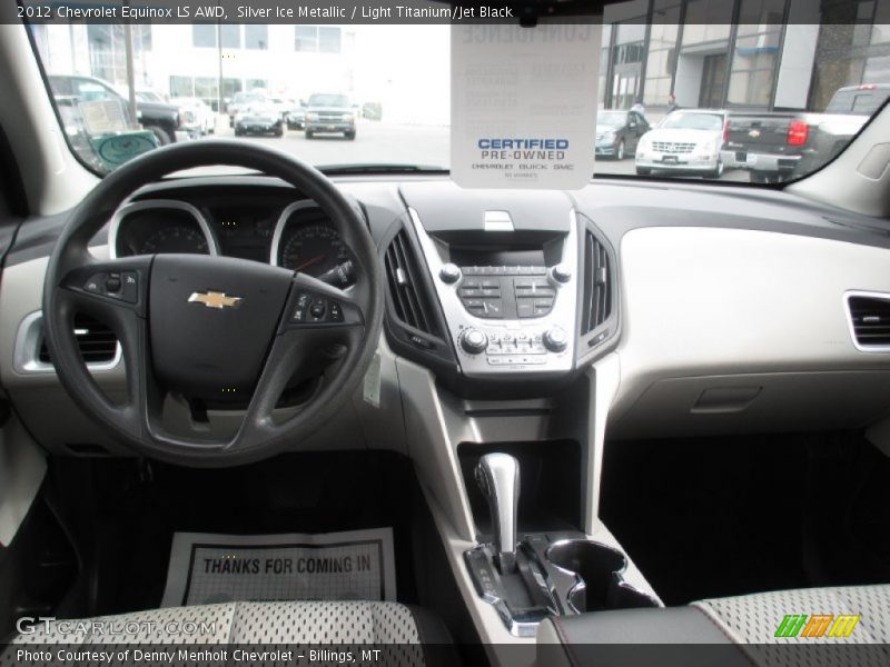 Silver Ice Metallic / Light Titanium/Jet Black 2012 Chevrolet Equinox LS AWD