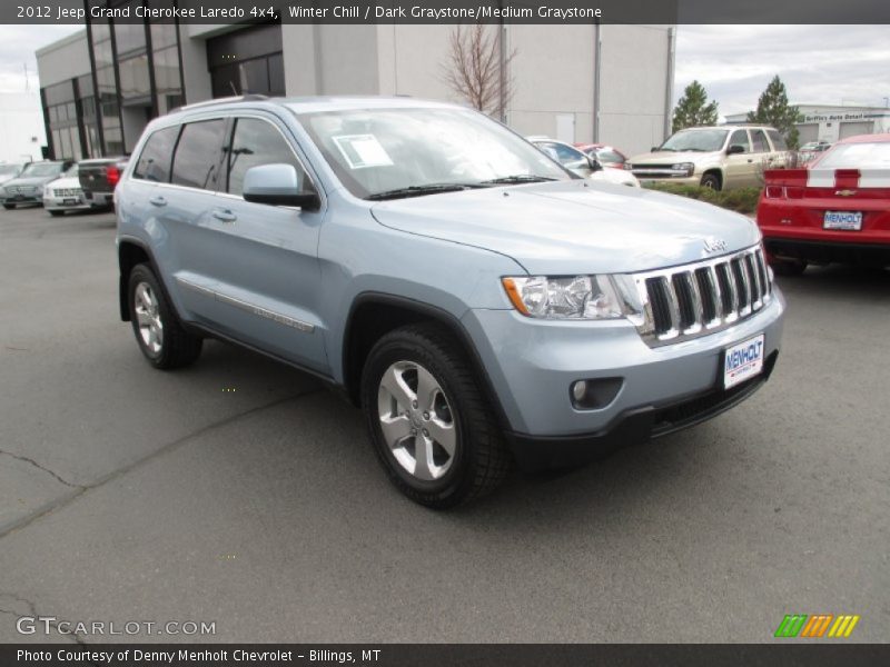 Winter Chill / Dark Graystone/Medium Graystone 2012 Jeep Grand Cherokee Laredo 4x4