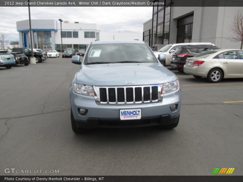 Winter Chill / Dark Graystone/Medium Graystone 2012 Jeep Grand Cherokee Laredo 4x4