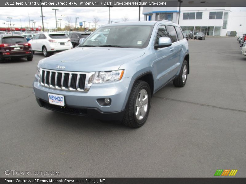 Winter Chill / Dark Graystone/Medium Graystone 2012 Jeep Grand Cherokee Laredo 4x4