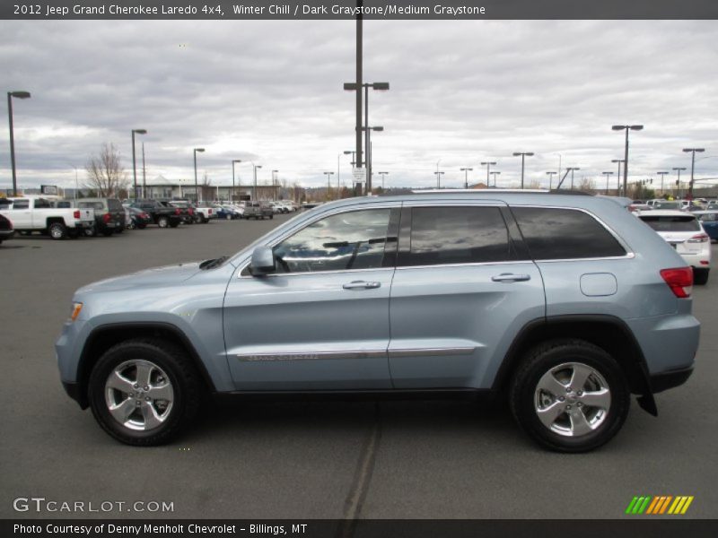 Winter Chill / Dark Graystone/Medium Graystone 2012 Jeep Grand Cherokee Laredo 4x4
