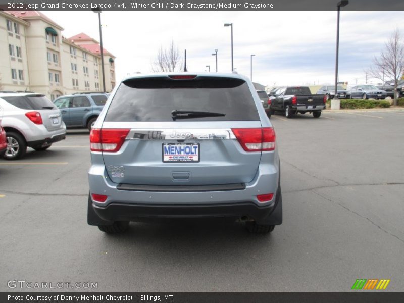 Winter Chill / Dark Graystone/Medium Graystone 2012 Jeep Grand Cherokee Laredo 4x4