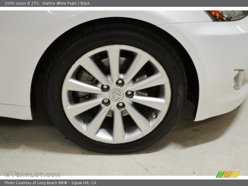 Starfire White Pearl / Black 2009 Lexus IS 250