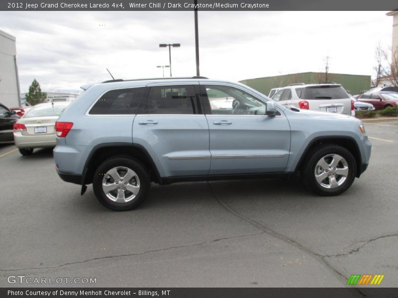 Winter Chill / Dark Graystone/Medium Graystone 2012 Jeep Grand Cherokee Laredo 4x4