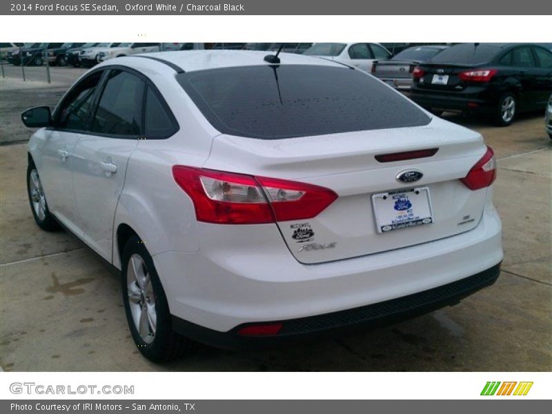 Oxford White / Charcoal Black 2014 Ford Focus SE Sedan