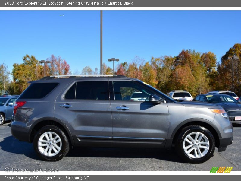 Sterling Gray Metallic / Charcoal Black 2013 Ford Explorer XLT EcoBoost