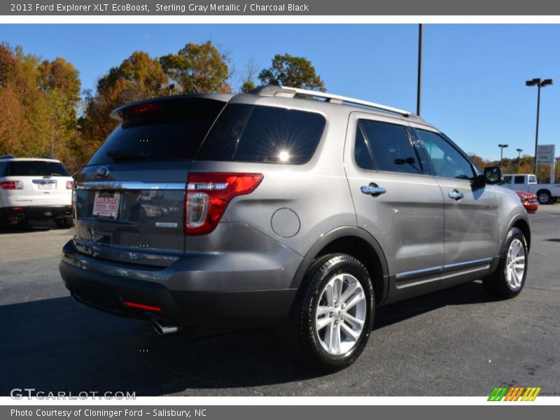 Sterling Gray Metallic / Charcoal Black 2013 Ford Explorer XLT EcoBoost