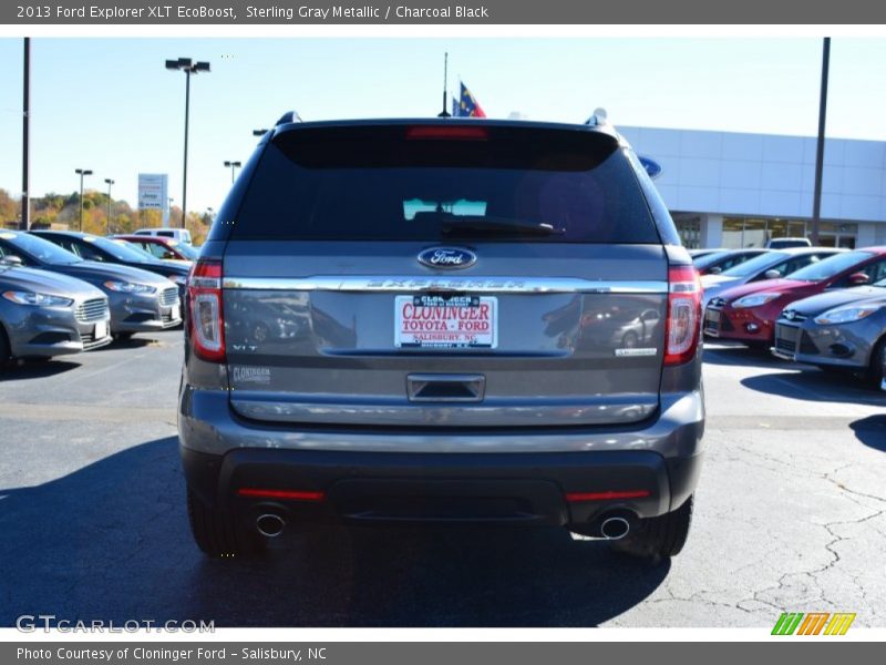 Sterling Gray Metallic / Charcoal Black 2013 Ford Explorer XLT EcoBoost