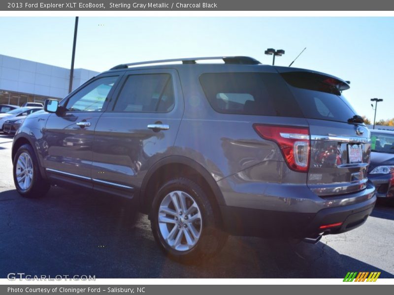 Sterling Gray Metallic / Charcoal Black 2013 Ford Explorer XLT EcoBoost
