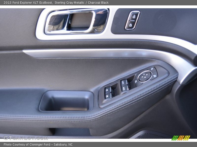 Sterling Gray Metallic / Charcoal Black 2013 Ford Explorer XLT EcoBoost