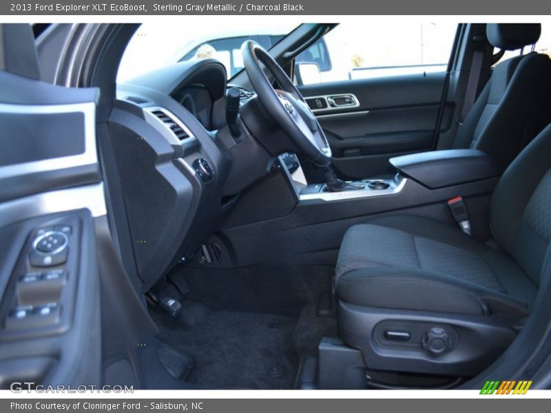 Sterling Gray Metallic / Charcoal Black 2013 Ford Explorer XLT EcoBoost