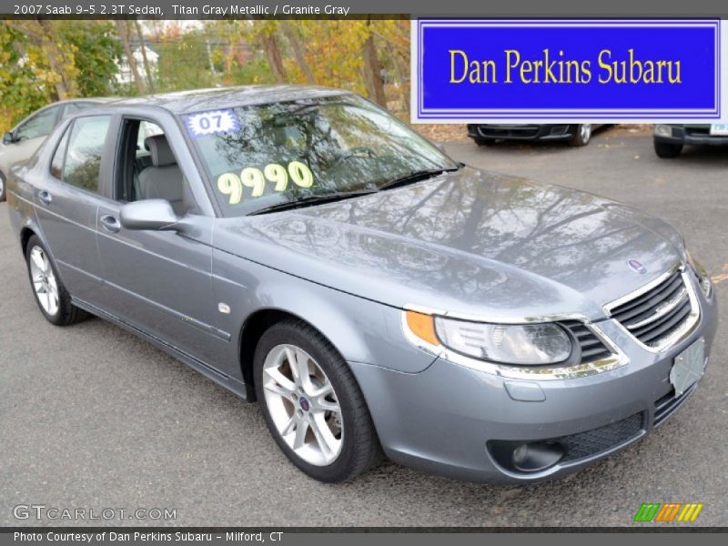 Titan Gray Metallic / Granite Gray 2007 Saab 9-5 2.3T Sedan