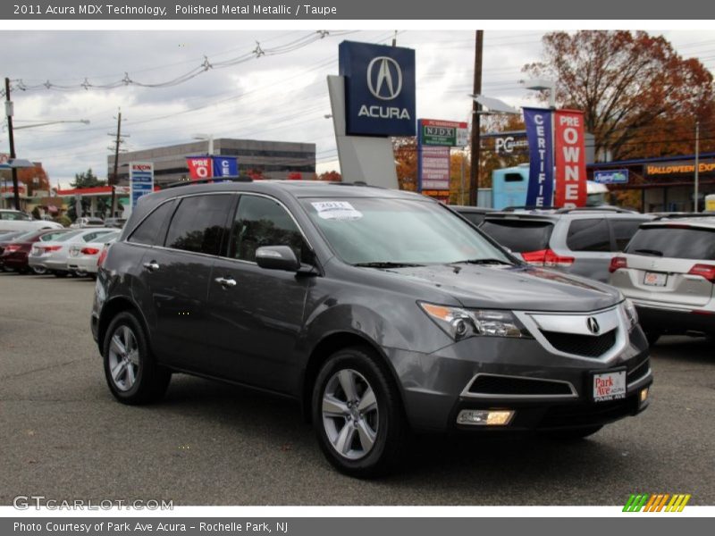 Polished Metal Metallic / Taupe 2011 Acura MDX Technology