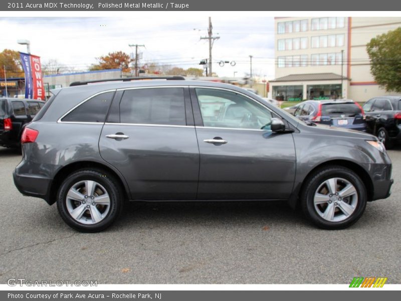 Polished Metal Metallic / Taupe 2011 Acura MDX Technology