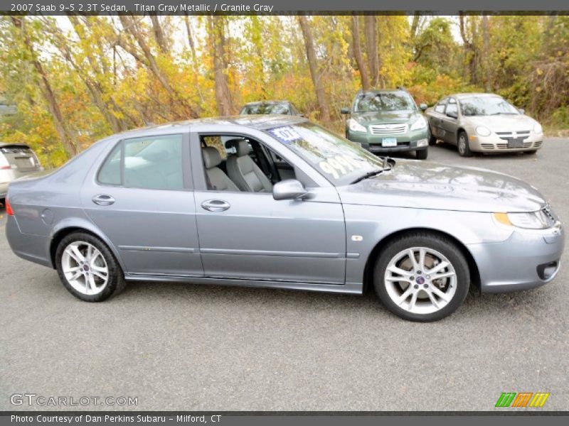 Titan Gray Metallic / Granite Gray 2007 Saab 9-5 2.3T Sedan