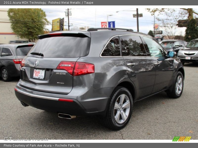 Polished Metal Metallic / Taupe 2011 Acura MDX Technology