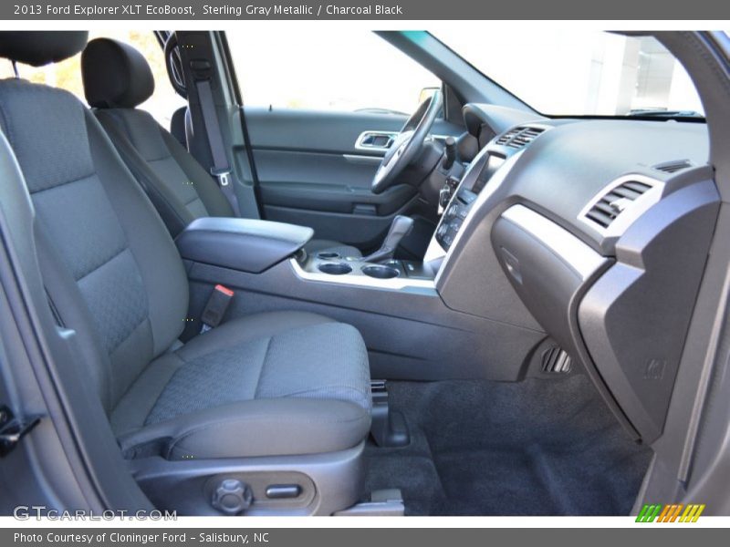 Sterling Gray Metallic / Charcoal Black 2013 Ford Explorer XLT EcoBoost