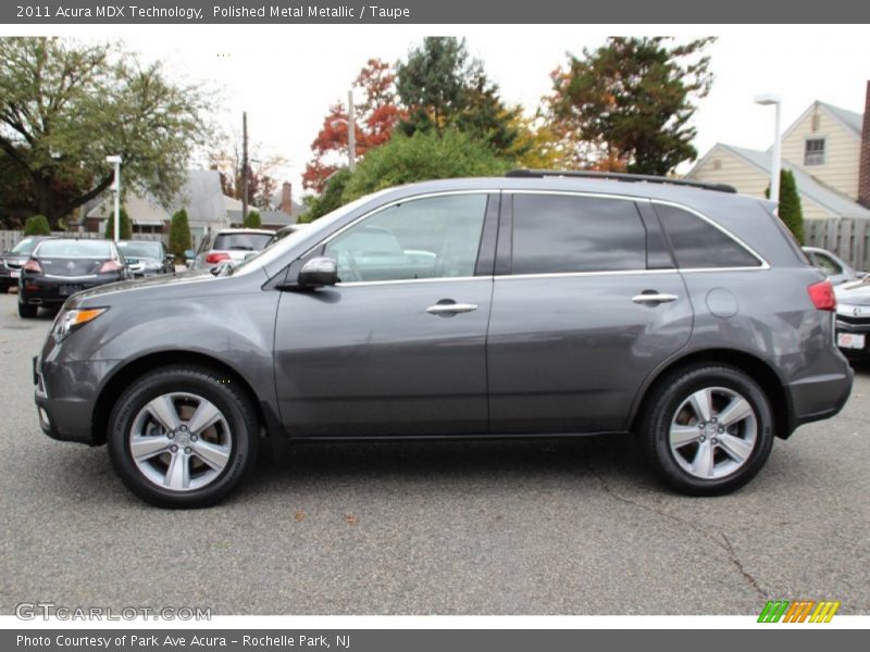 Polished Metal Metallic / Taupe 2011 Acura MDX Technology