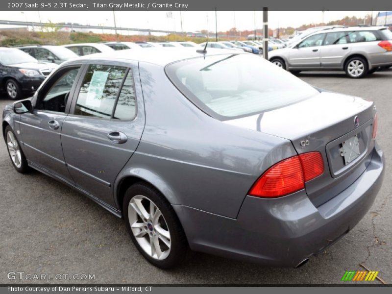 Titan Gray Metallic / Granite Gray 2007 Saab 9-5 2.3T Sedan