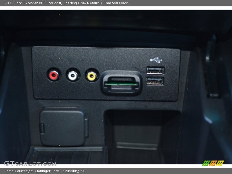 Sterling Gray Metallic / Charcoal Black 2013 Ford Explorer XLT EcoBoost
