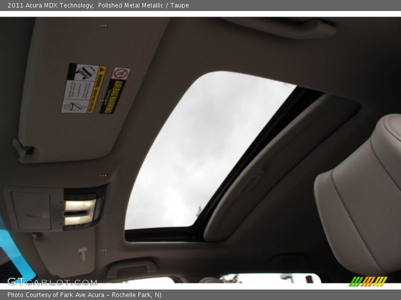 Polished Metal Metallic / Taupe 2011 Acura MDX Technology