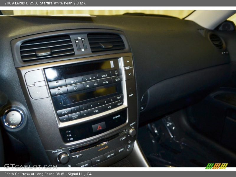Starfire White Pearl / Black 2009 Lexus IS 250