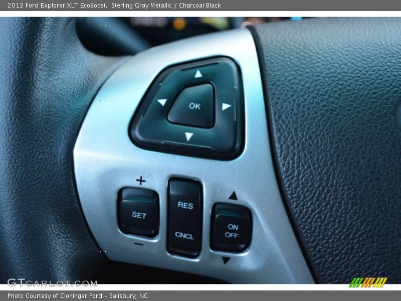 Sterling Gray Metallic / Charcoal Black 2013 Ford Explorer XLT EcoBoost