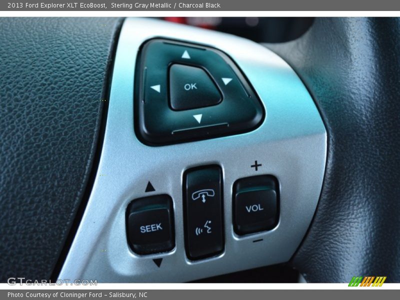 Sterling Gray Metallic / Charcoal Black 2013 Ford Explorer XLT EcoBoost